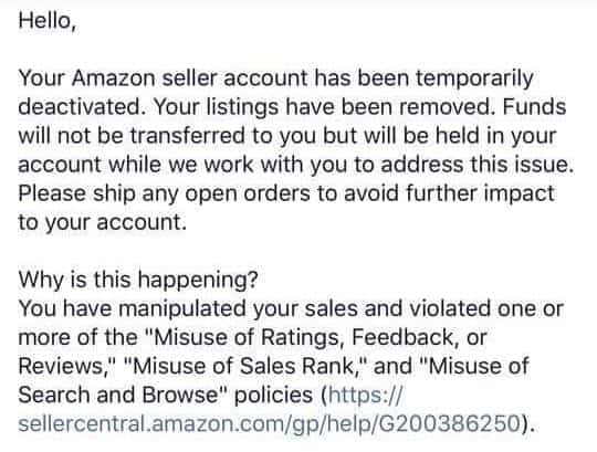 Amazon-suspension-email-misuse-of-rating-feedback-or-review